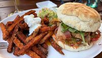 Burger mit Süßkartoffel Burger mit Süßkartoffel